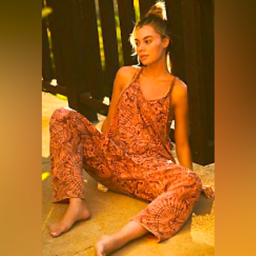 Rare discontinued print in amber! Hot Shot Onesie by FP